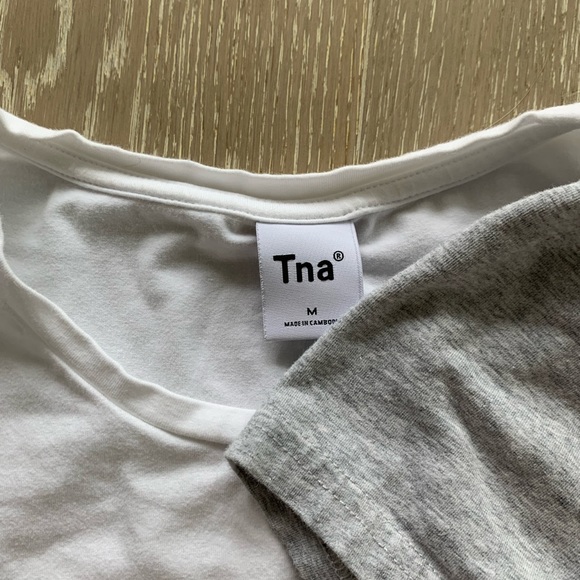 Basic TNA Cropped Tees, Size S, Grey (White has Sold) - Picture 6 of 6